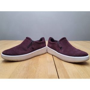 Womens Clarks Collection Layton Step size 8 Side Zip Casual Platform Suede Shoes